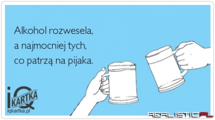 Alkohol rozwesela