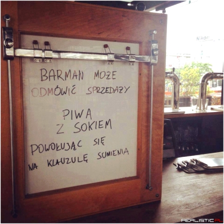 Barman może...