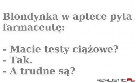 Blondynka w aptece