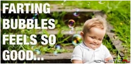 Farting bubbles