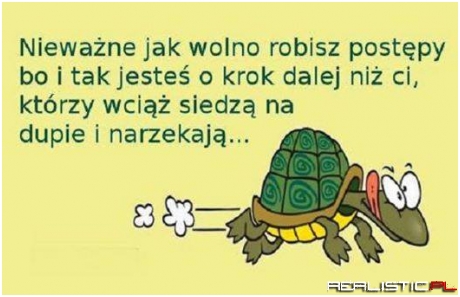 Nieważne jak wolno ....