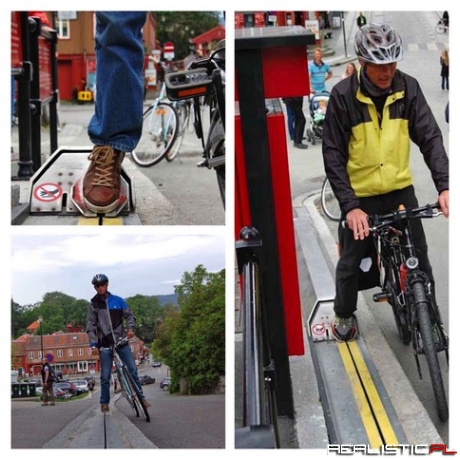 Norway has invented a bicycle escalator
