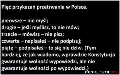 Pięć przykazań