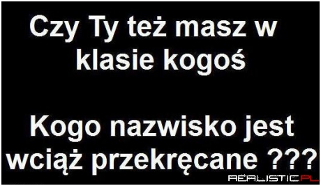 Przekręcane nazwisko