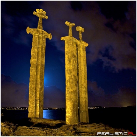 Sverd i fjell Giant Sword Monument in Norway