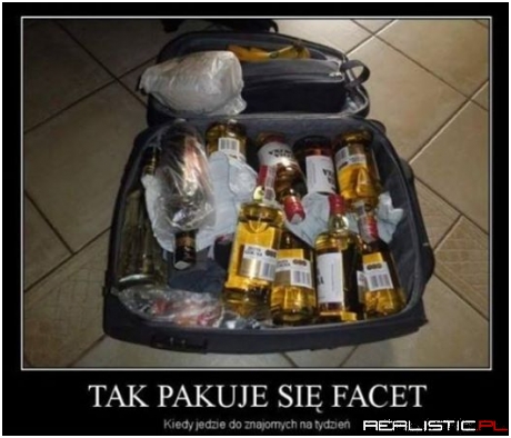 Tak pakuje się facet .