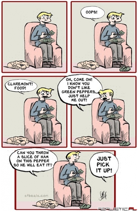 The Dog Sometimes Helps With Cleaning