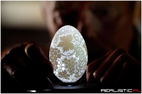 This Eggshell Has More Than 20,000 Holes Drilled in It