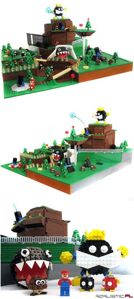 Bob-omb Battlefield in LEGO Form