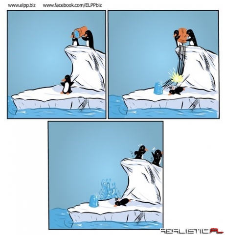 Even The Penguins Are Doing The Ice Bucket Challenge