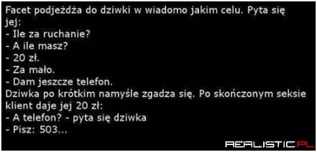 facet podjeżdża...