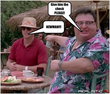 Give him the check please