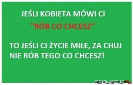Jeśli kobieta...