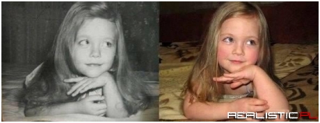 Po lewej matka rok 1980, po prawej córka rok 2014