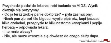 Przychodzi pedał do lekarza