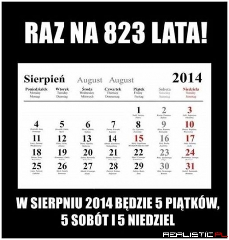 Raz na 823 lata!