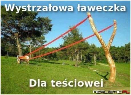 Wystrzałowa ławeczka