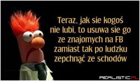 Zamiast po ludzku ....