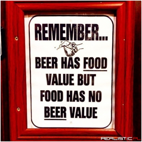 Beer Over Food...Always