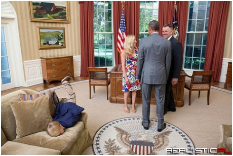 Bored kid faceplants himself in the Oval Office