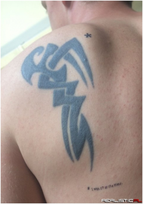 I have an ugly tribal tattoo. But I think I fixed it