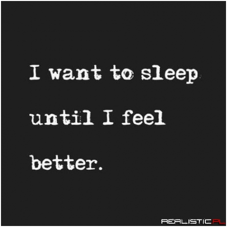 I want to sleep