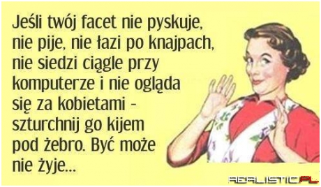 Jeśli twój facet ...