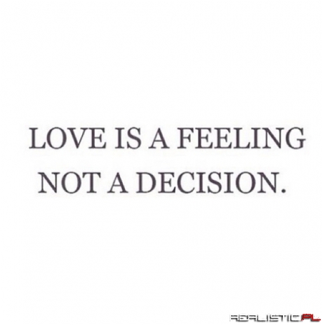 Love is a feeling