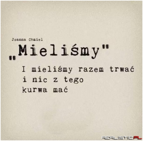 Mieliśmy...