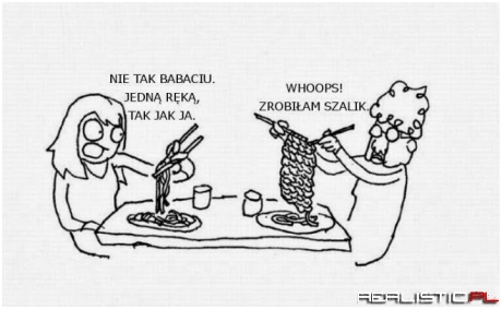 Nie tak babciu