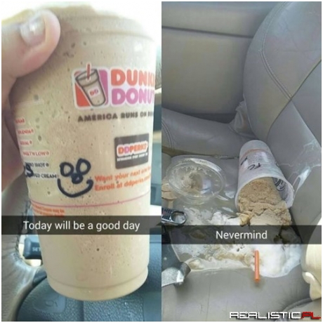 Now My Car's a Mess AND I Have No Caffeine
