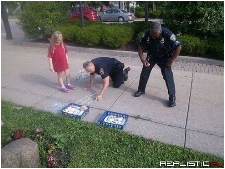 Officer Awesome, Reporting for Chalk
