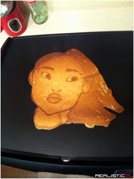 Pancake with all the colors of the wind
