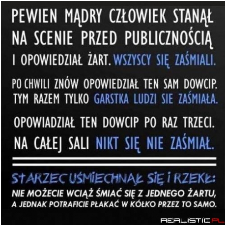Pewien mądry człowiek ....