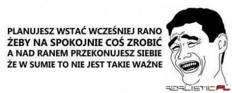 Plany vs. rzeczywistość