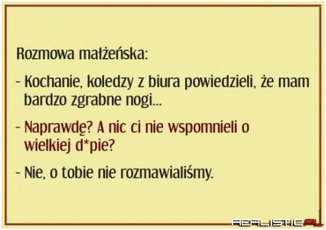 Rozmowa małżeńska ...