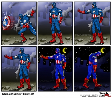 When Captain America Throws His Mighty Shield