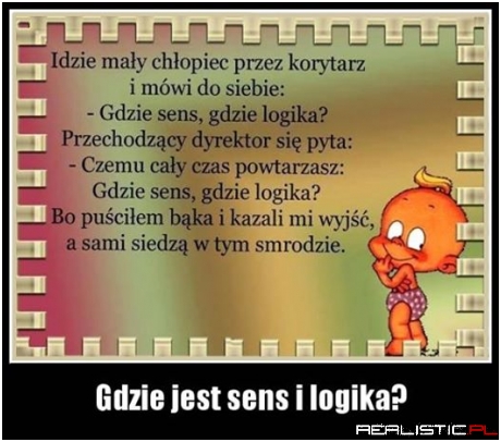 Gdzie sens...
