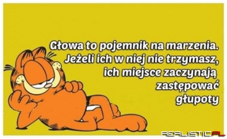 Głowa to pojemnik na marzenia...