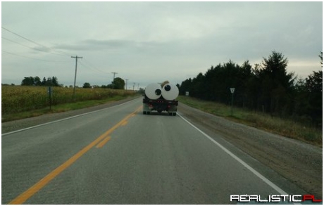 I got stuck driving behind this goofball