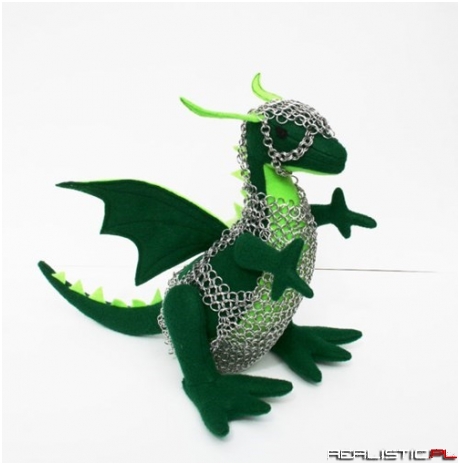 Look at This Adorable Chainmail Wearing Dragon