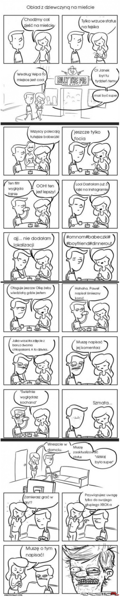 Obiad z dziewczyną  na mieście