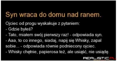 Pierwszy raz...