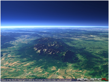 Tatry wysokie z lotu ptaka