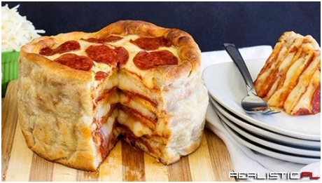 The Pizza Cake is Very Real and We Would Like Twelve of Them, Thanks
