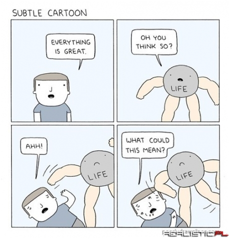 A Subtle Cartoon Talking About Life