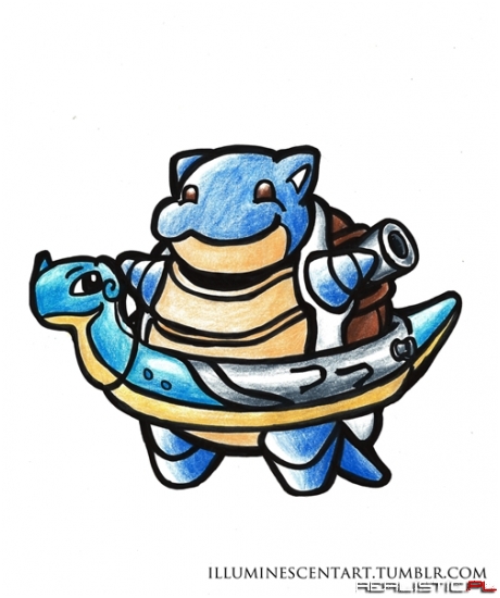 Blastoise is Ready for a Swim