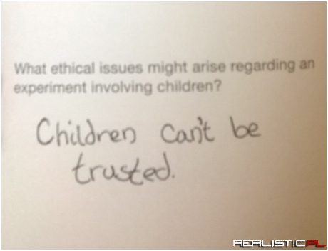 Children Make Terrible Test Subjects