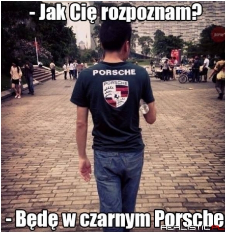 Czarne porsche