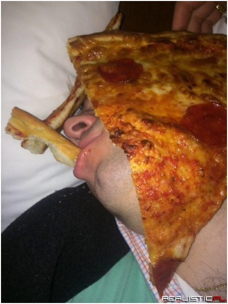He Passed Out Before He Could Finish His Pizza